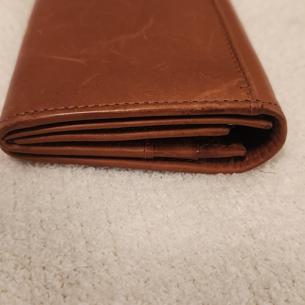 Vintage Coach Glove-Tanned Leather Wallet With Kisslock - Picture 7 of 13